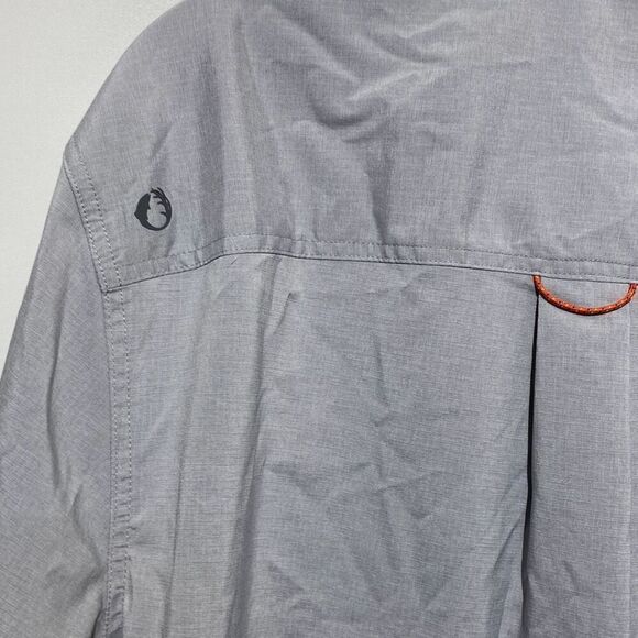 The American Outdoorsman Men's Gray Collared Short Sleeve Button Up Shirt Sz XXL - Picture 11 of 12